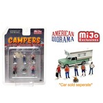 American Diorama AD-76489MJ American Diorama "Campers" 1:64 Limited Edition Die Cast Figure Set