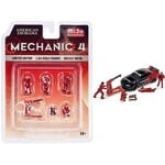 American Diorama AD-76487MJ American Diorama "Mechanic 4" 1:64 Limited Edition Die Cast Figure Set