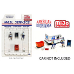 American Diorama AD-76491MJ American Diorama "Mail Service" 1:64 Limited Edition Die Cast Figure Set