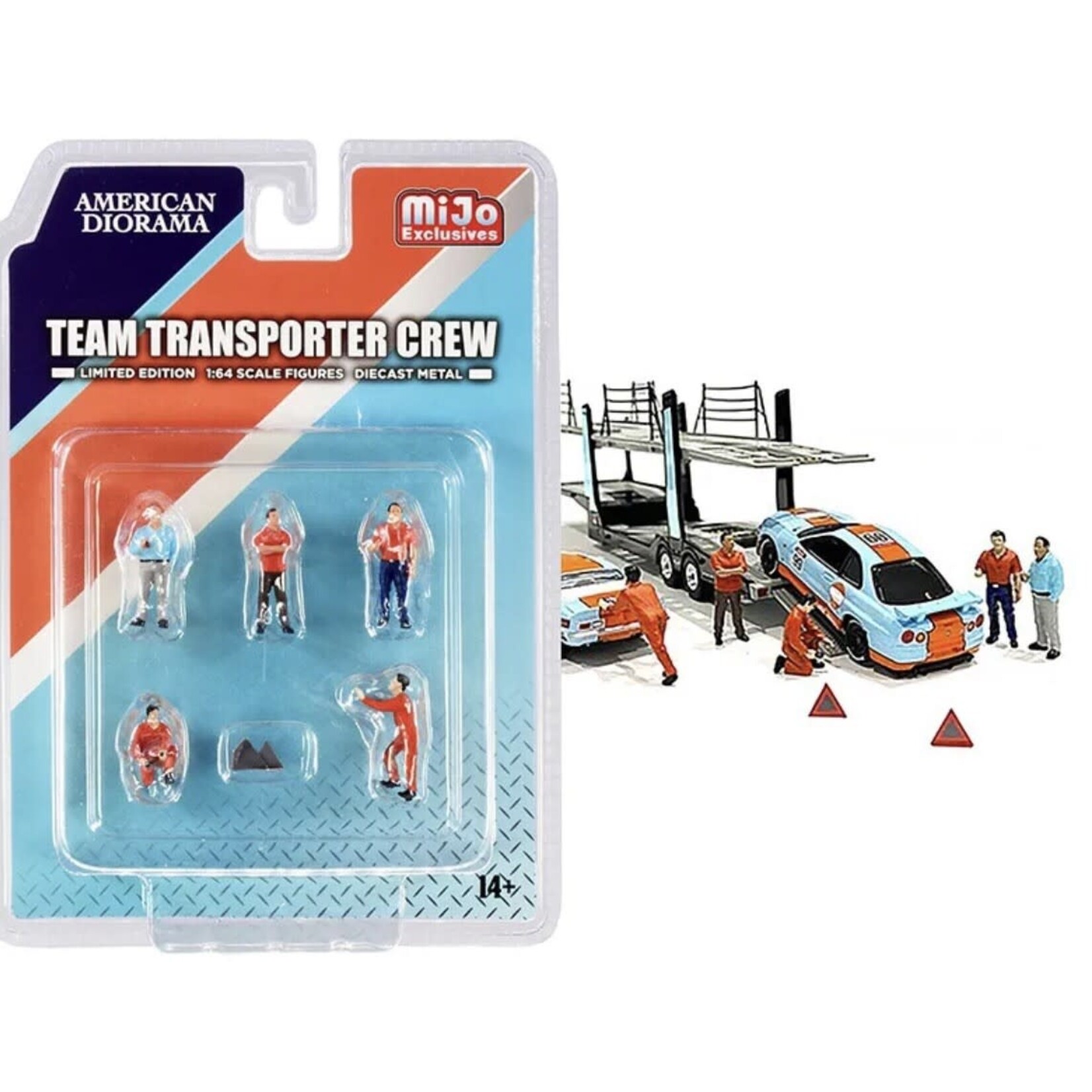 American Diorama AD-76463MJ American Diorama "Team Transporter Crew" 1:64 Figure Set - MiJo Exclusive