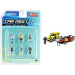 American Diorama AD-76469MJ American Diorama "Car Meet 1 " 1:64 Figure Set - MiJo Exclusive
