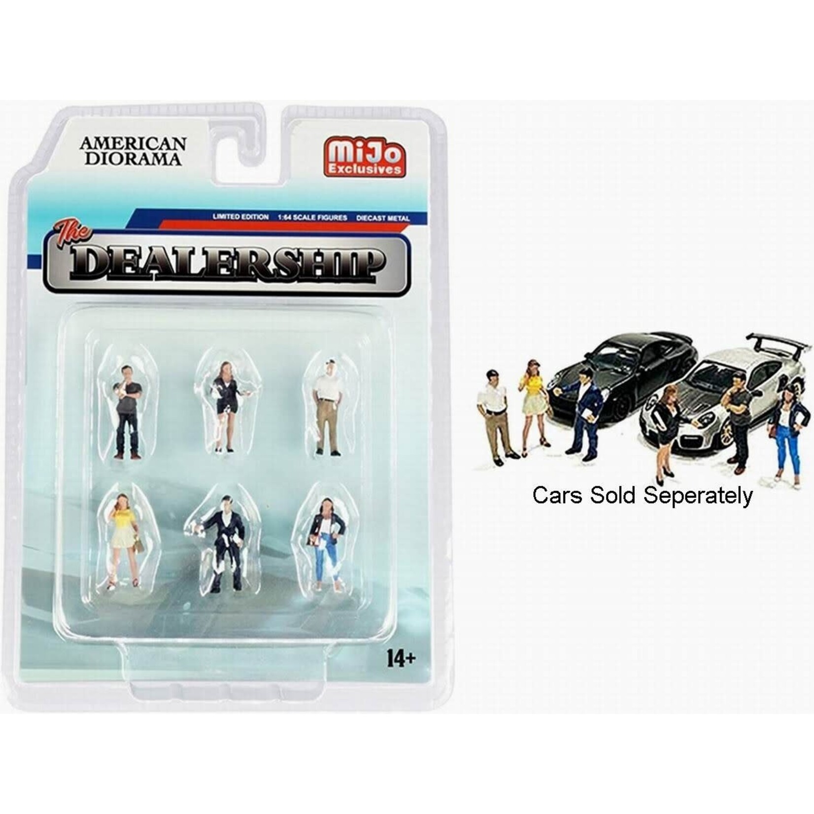 American Diorama AD-76476MJ American Diorama "The Dealership" 1:64 Figure Set - MiJo Exclusive