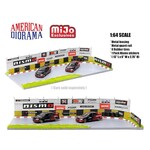 American Diorama AD-76532MJ American Diorama 1:64 Racetrack Diorama (AutoWorld Licensed Advan Yokohama Stickers Pack Included)