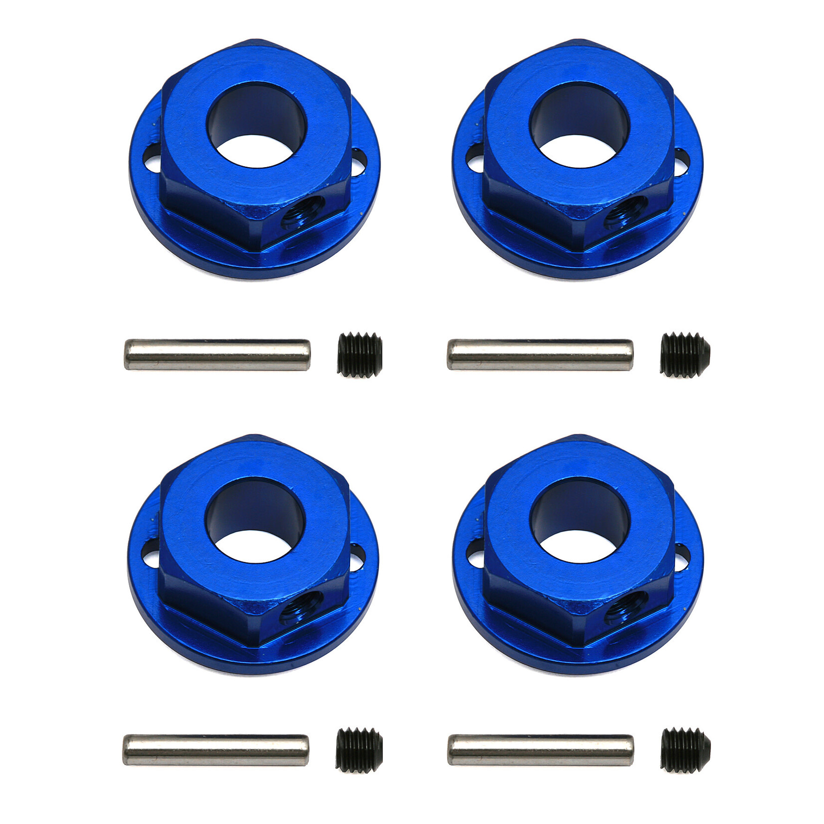 Team Associated ASC91171 Team Associated Factory Team 4x4 Aluminum Wheel Hexes