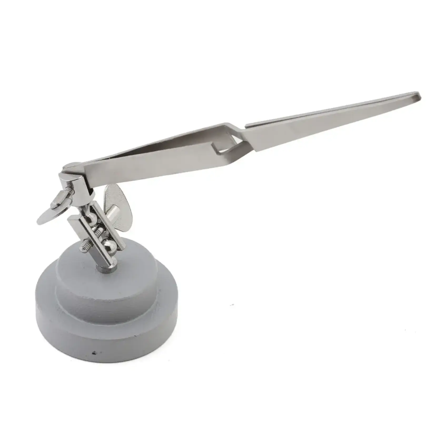 Excel EXL56001 Excel Third Hand Reverse Opening Tweezers w/Stand