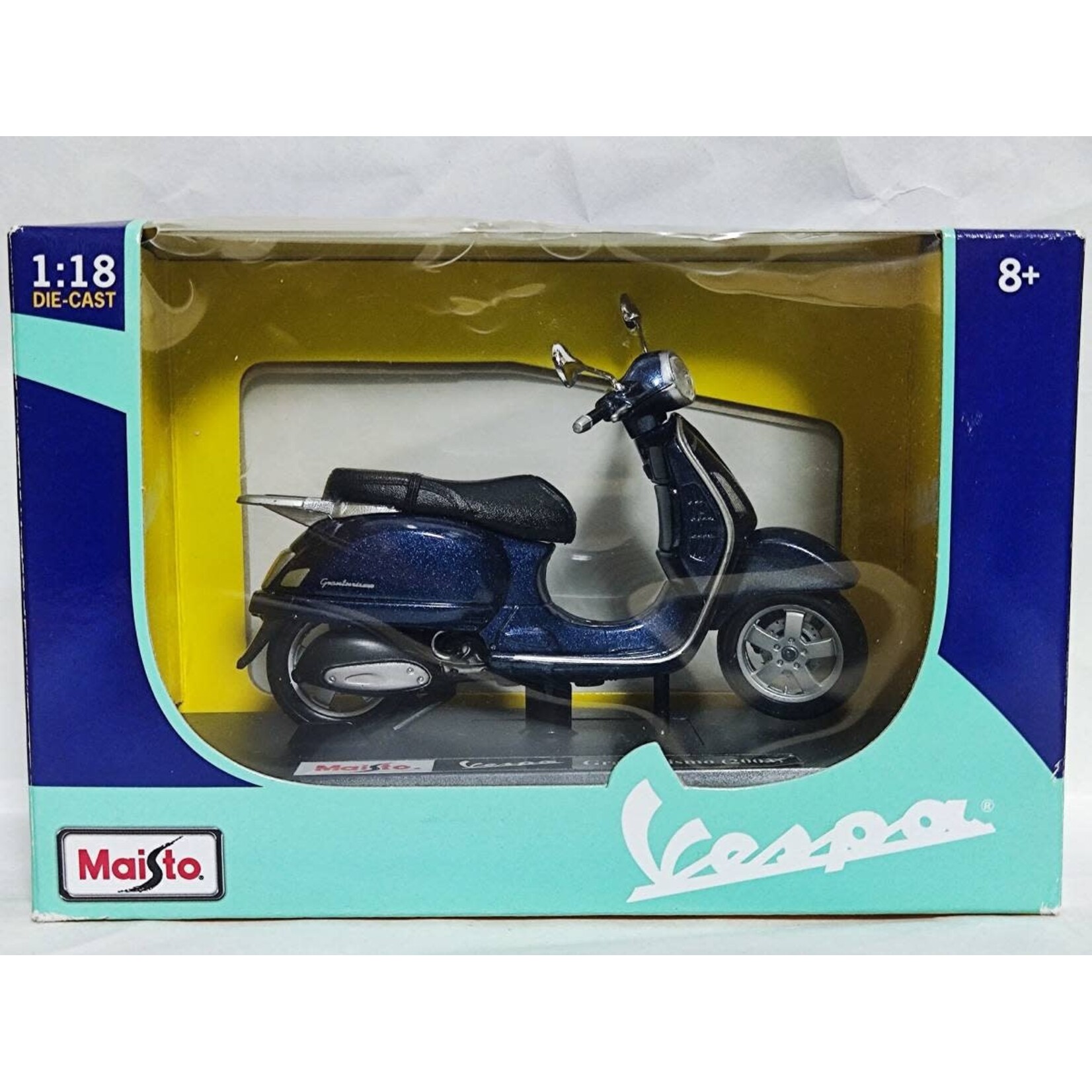 Maisto Maisto 31540 Vespa Scooter Gran Turismo, Blue 1/18 scale Die-cast