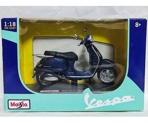 Maisto 31540 Vespa Scooter Gran Turismo, Blue 1/18 scale Die-cast