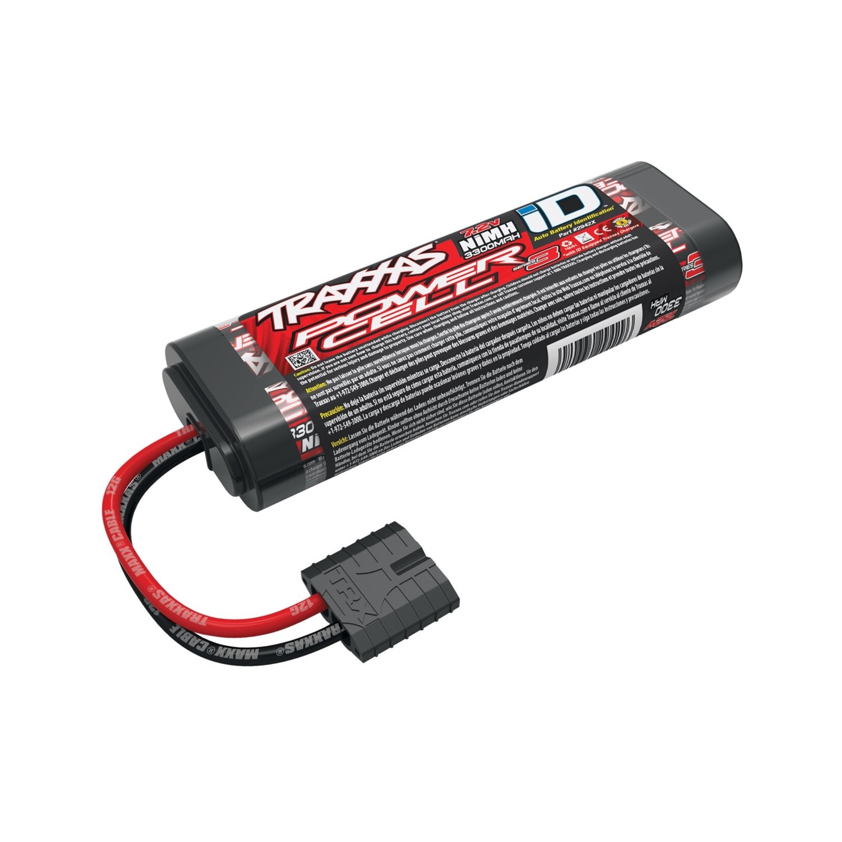 Traxxas TRA2942X Traxxas 6-Cell Stick NiMH Battery Pack w/iD Connector (7.2V/3300mAH)
