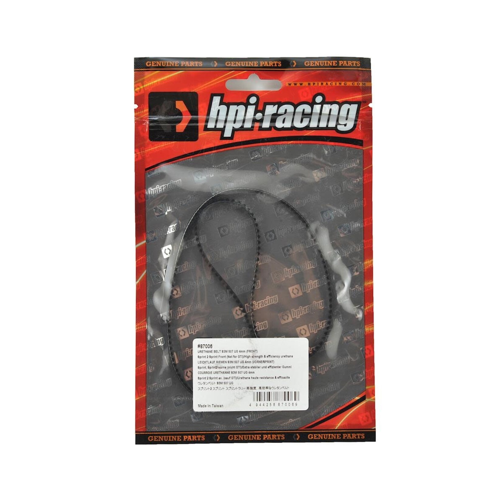 HPI HPI87006 HPI Sprint 1 2 4mm Urethane Front Belt (169T)
