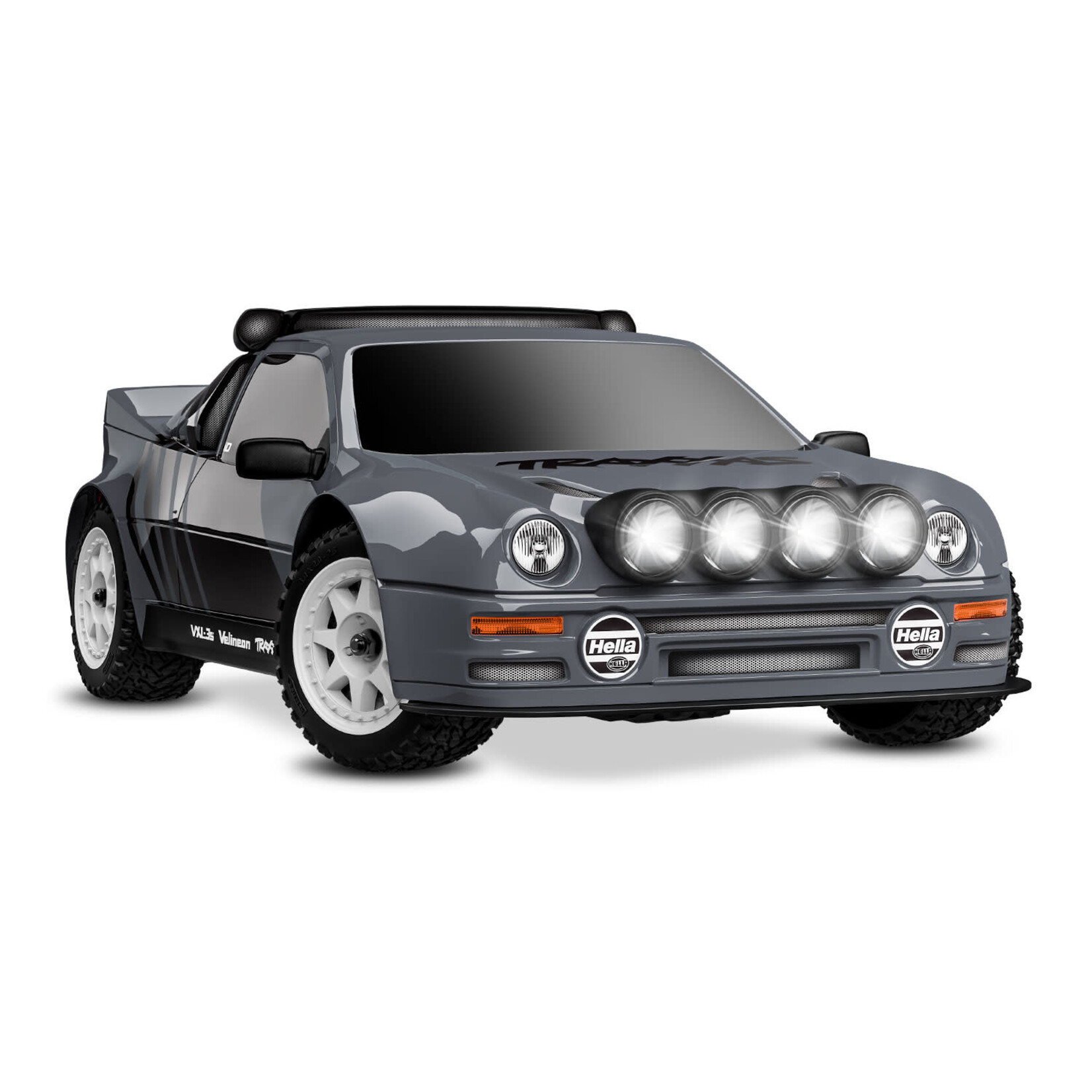 Traxxas TRA108046-1-GRAY Traxxas Mini Rally VXL Ford RS200 Gray/Black