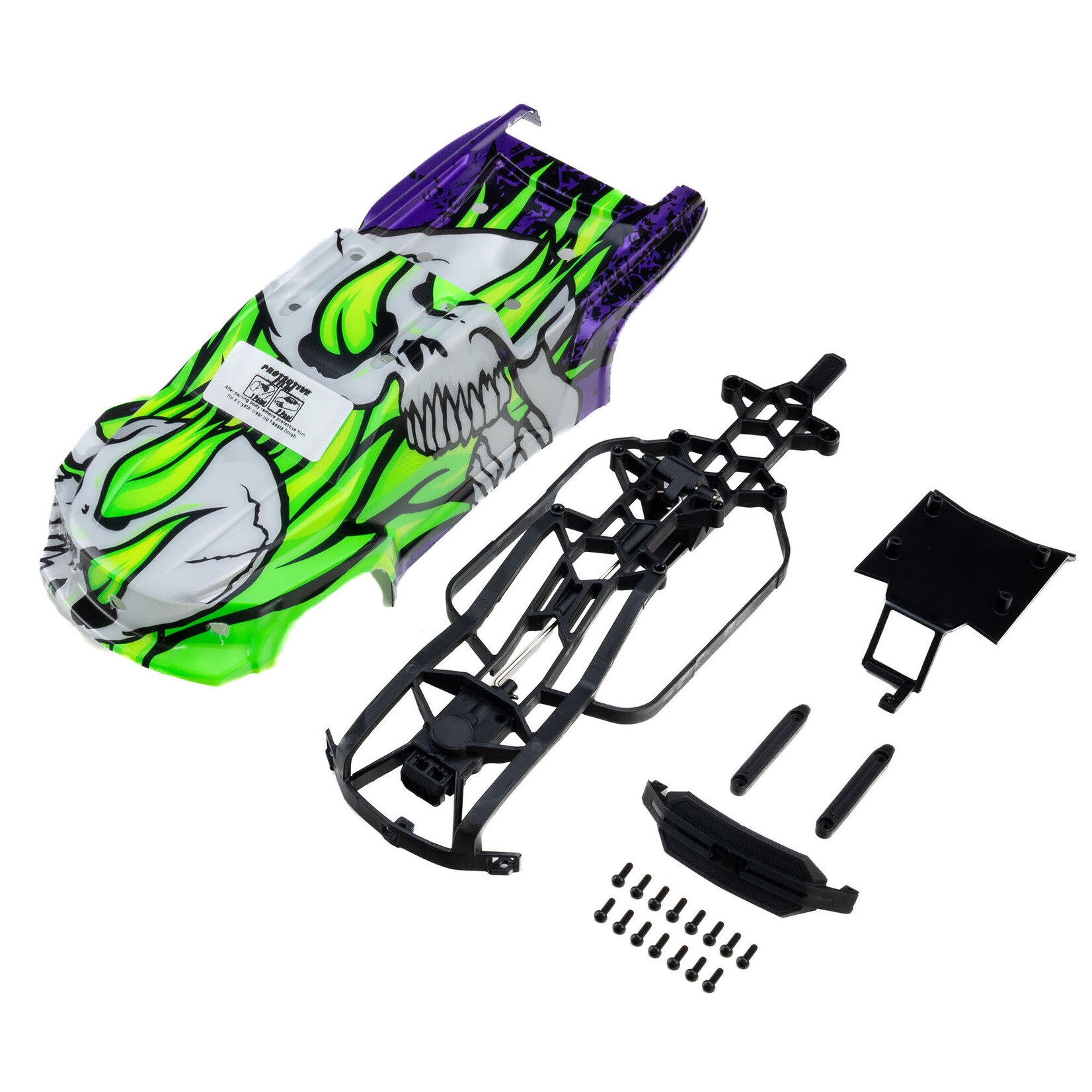 Pro-line Racing PRO369320 Pro-Line Pre-Cute Pre-Panted Brute Skully Body W/ Clipless System for Arrma Mini Kraton