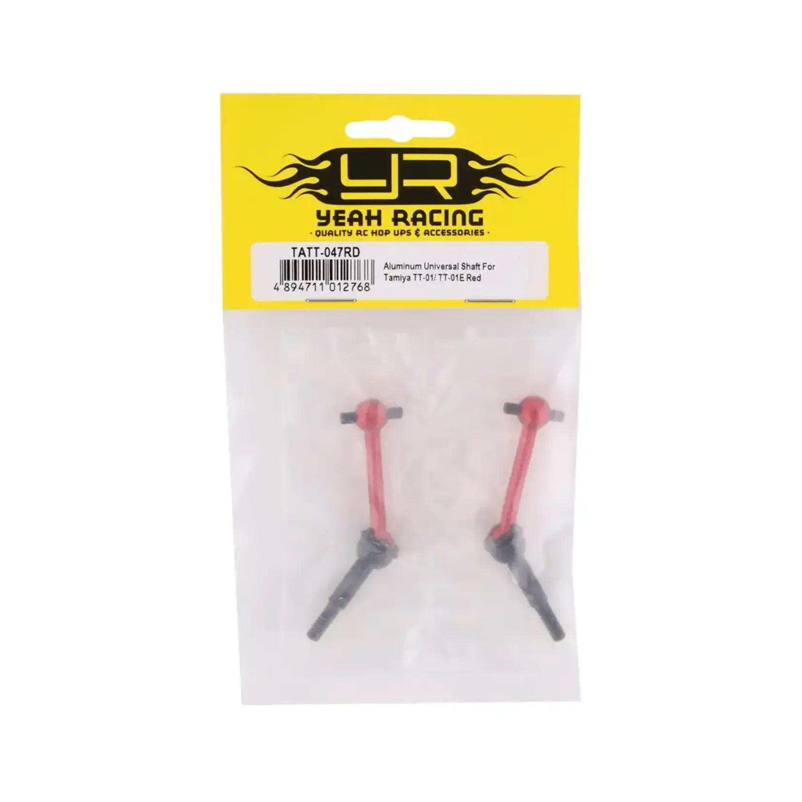 Yeah Racing YEA-TATT-047RD Yeah Racing Tamiya TT-01/TT-01E Aluminum & Steel Drive Shaft (Red) (2)