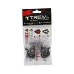 Treal Hobby TLHTGEN8-07 Treal Redcat Gen8 Brass Inner Front Portal Covers (Black) (2) (42g)