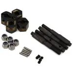 Treal Hobby TLHTGEN8-13 Treal Redcat Gen8 Brass Extended Wheel Hub Hex Adaptors (11mm) (4) w/(+5mm) Wide Stub Axles
