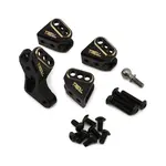 Treal Hobby TLHTGEN8-17 Treal Redcat Gen8 Brass Lower Link Mounts (Black) (4) (35.5g)