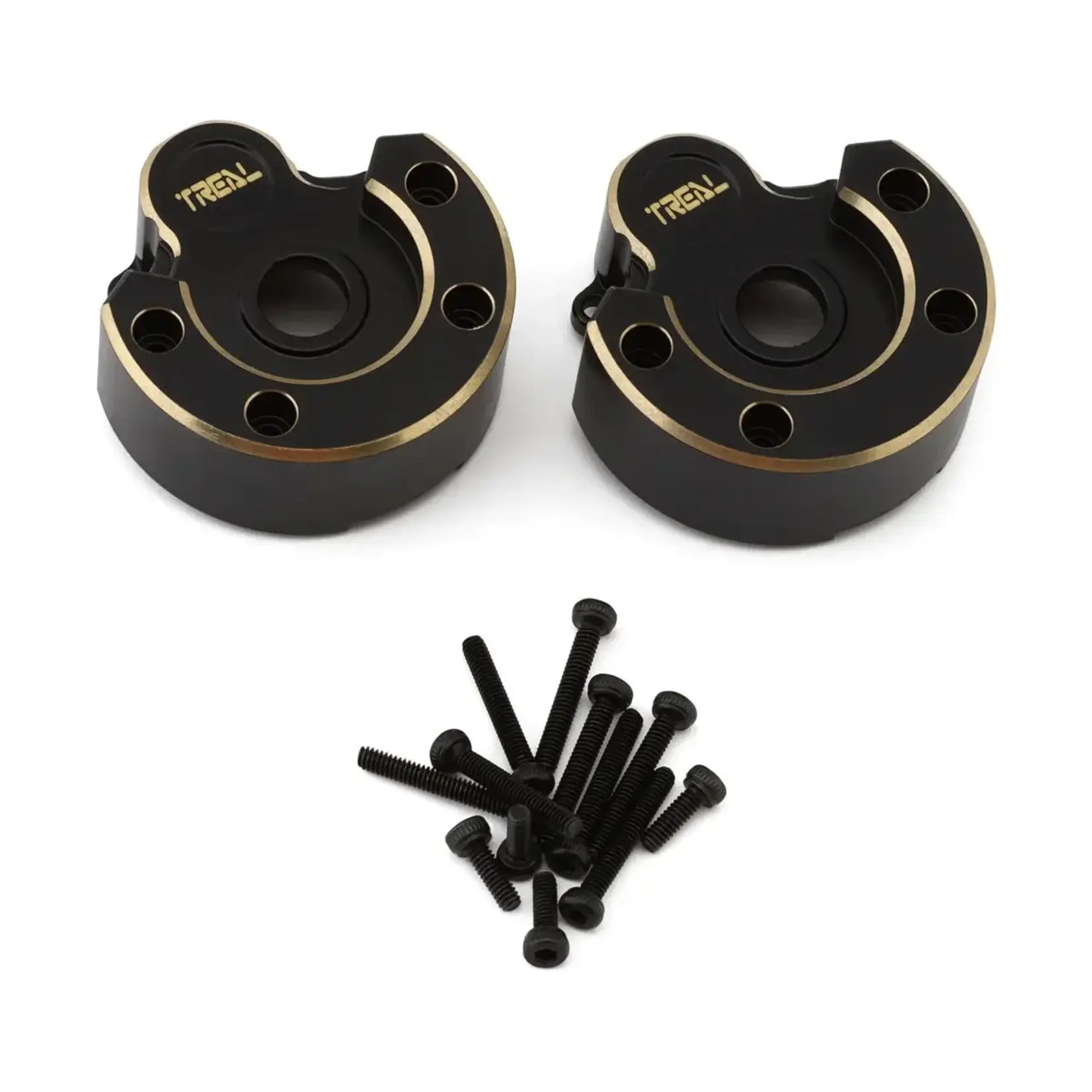 Treal Hobby TLHTGEN8-01 Treal Redcat Gen8 Brass Heavy Outer Portal Housing (Black) (2) (62g)