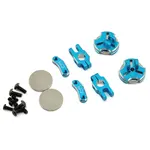 Yeah Racing YEA-YA-0531BU Yeah Racing Aluminum CNC Magnetic Invisible Body Mount (Blue)