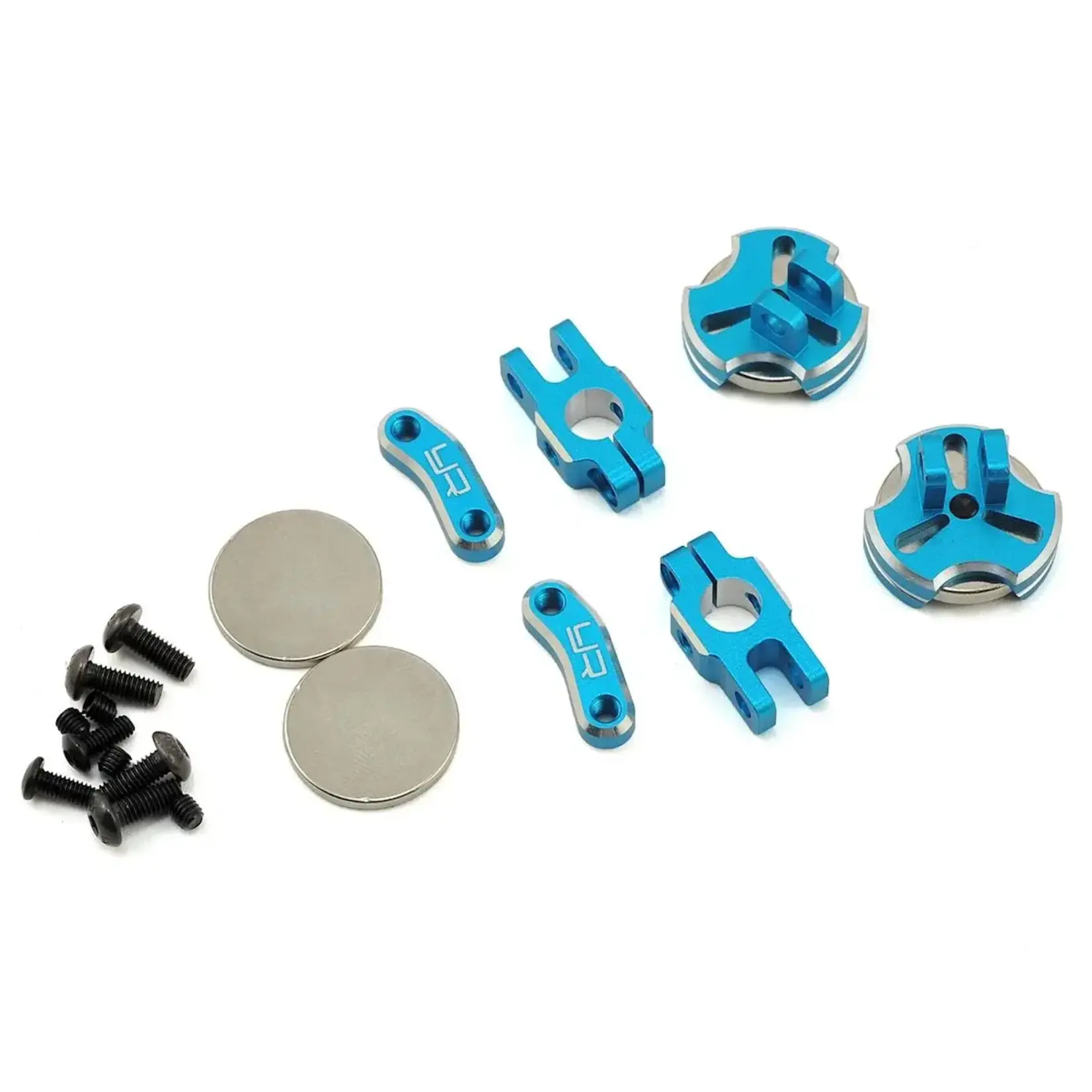 Yeah Racing YEA-YA-0531BU Yeah Racing Aluminum CNC Magnetic Invisible Body Mount (Blue)