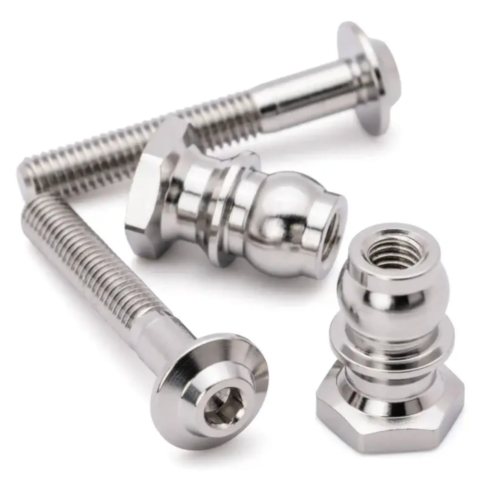1UP 1UP70035 1UP Racing Pro Duty Titanium Upper Shock Mounts 20mm Screw + 8mm Standoff