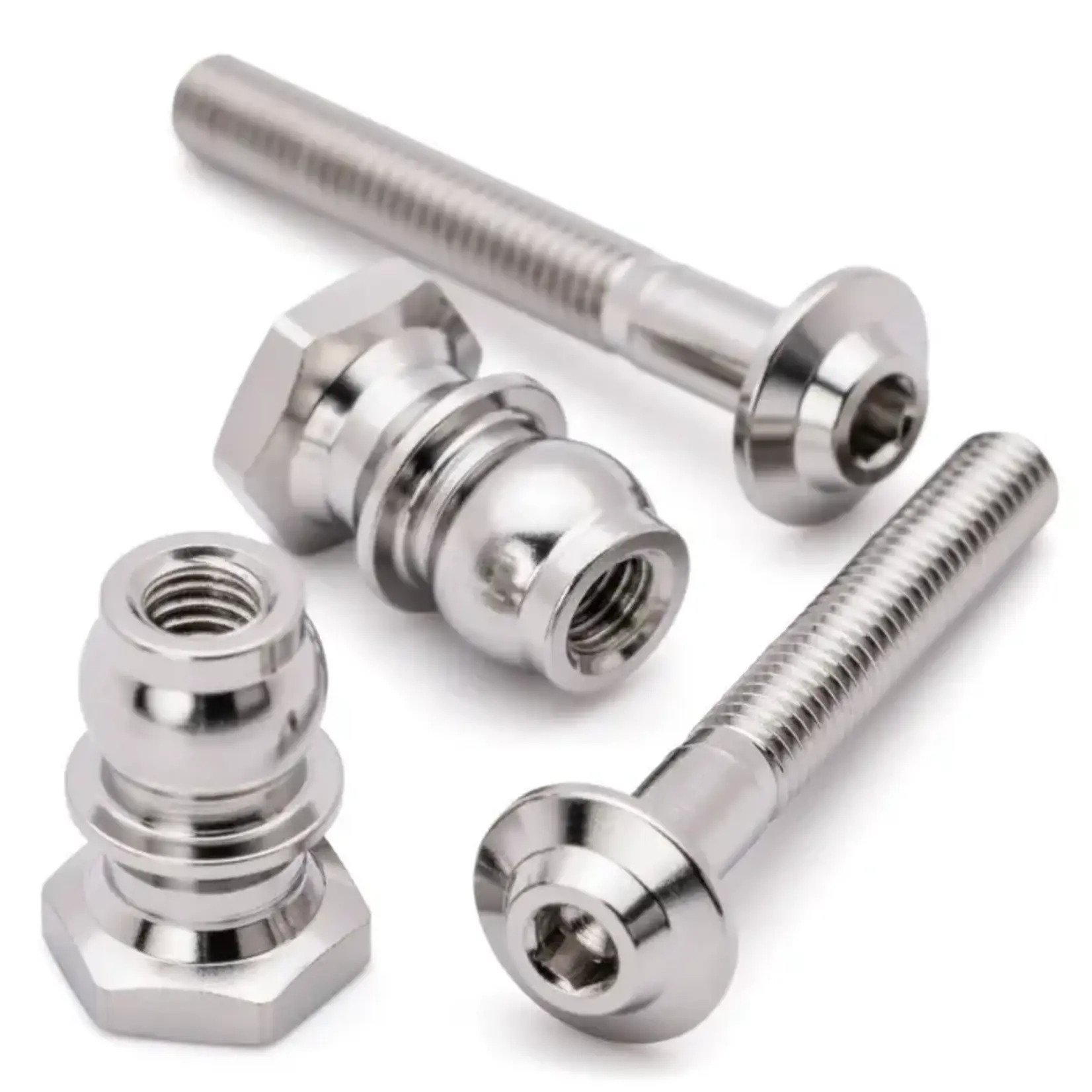 1UP 1UP70036 1UP Racing Pro Duty Titanium Upper Shock Mounts 22mm Screw + 8mm Standoff
