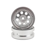 Red Cat RER11403 Redcat Gen8 Aluminum 1.9" Beadlock 12mm Hex Wheel w/Rings (Silver) (2)
