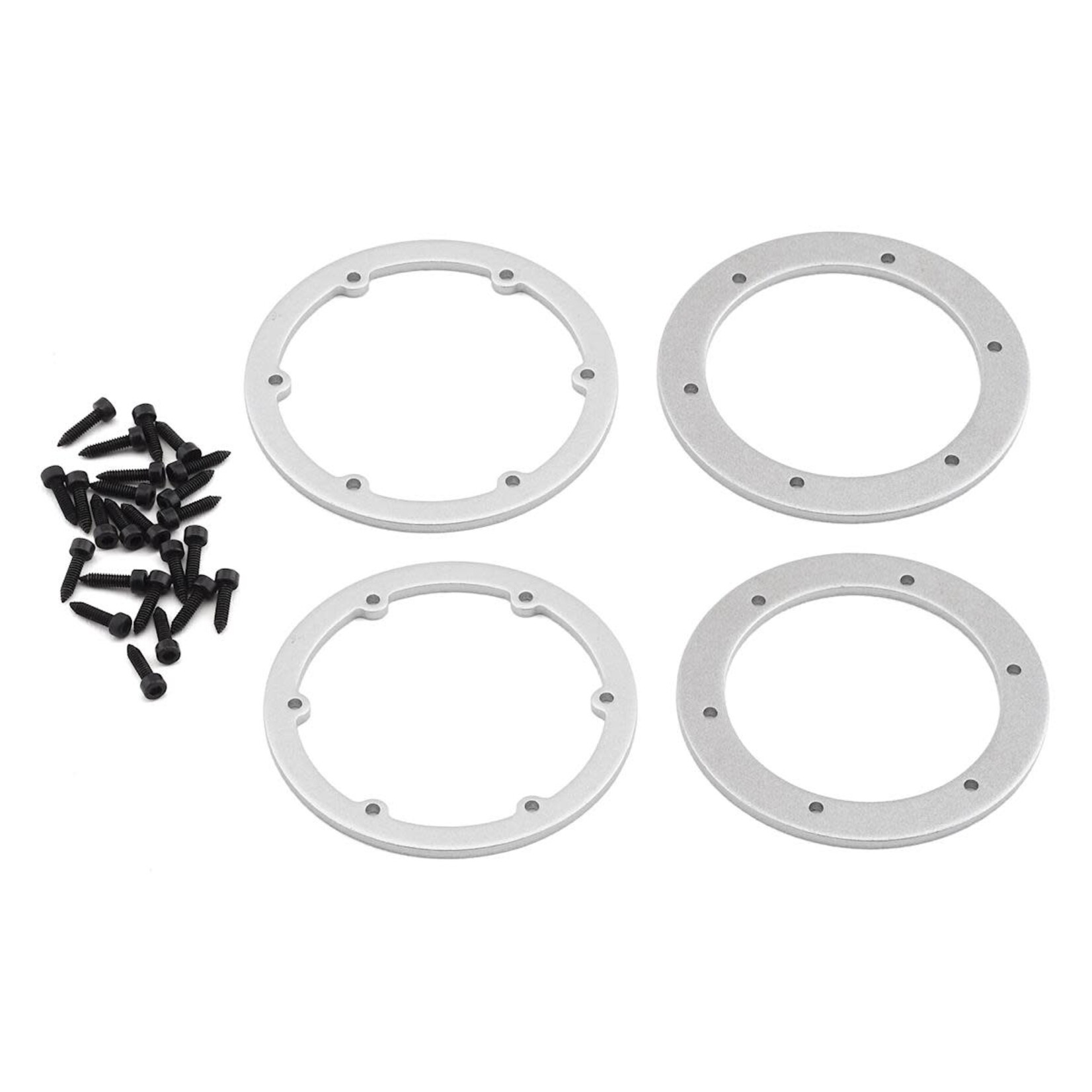 Redcat Racing RER11403 Redcat Gen8 Aluminum 1.9" Beadlock 12mm Hex Wheel w/Rings (Silver) (2)