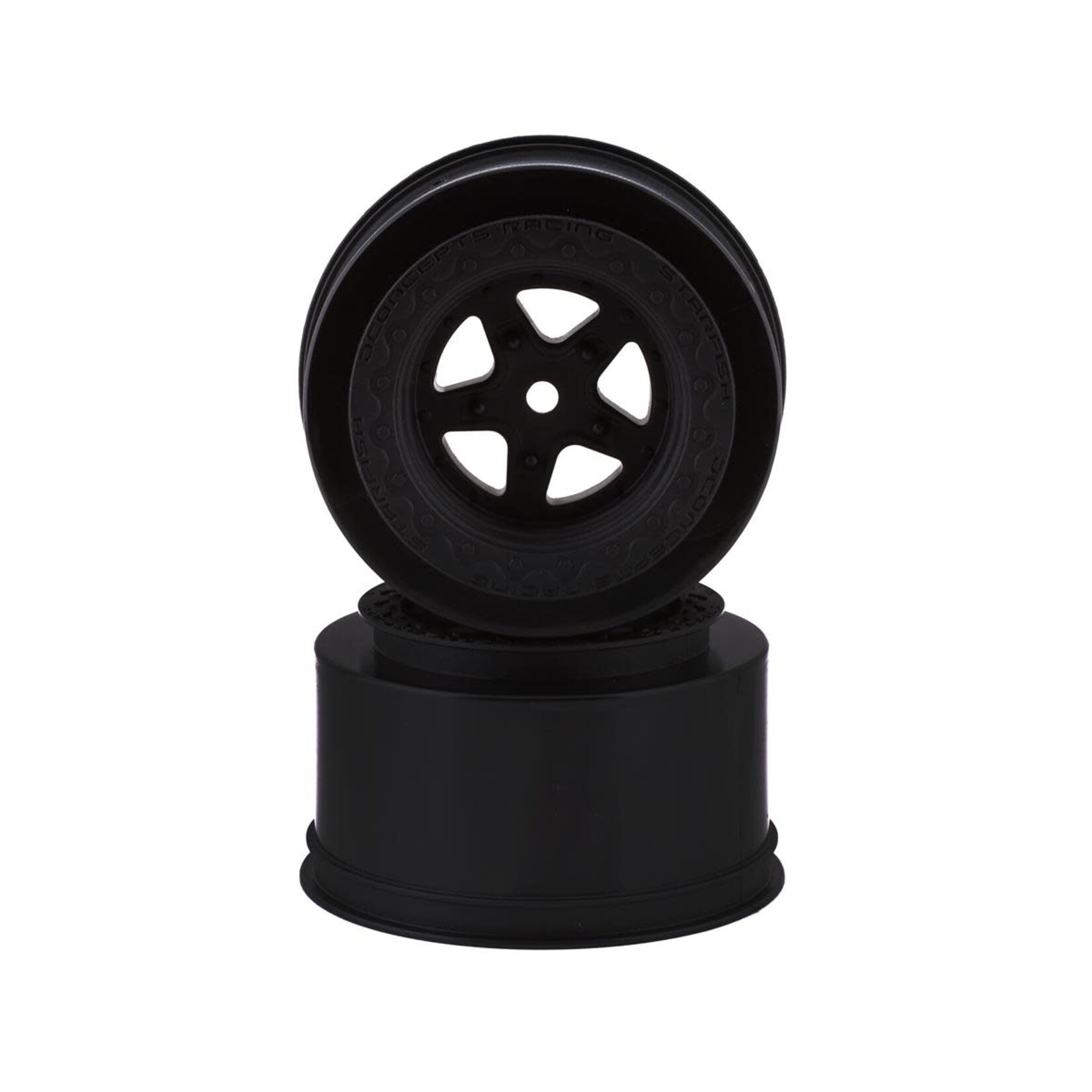 JConcepts JCO3408B JConcepts Starfish Mambo Street Eliminator Rear Drag Racing Wheels (Black) (2) w/12mm Hex