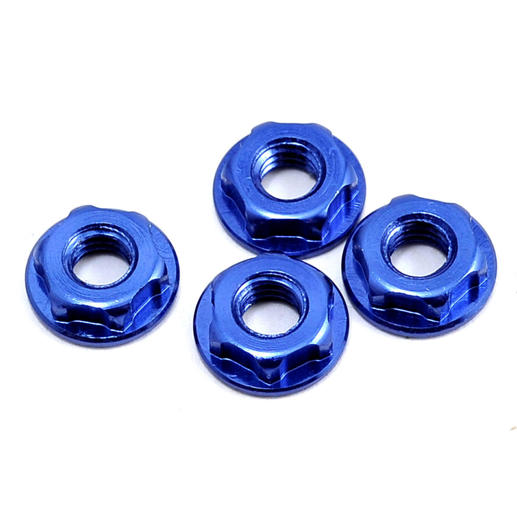 JConcepts JCO2156-1 JConcepts 4mm Low Profile Locking Wheel Nut (Blue) (4)
