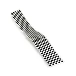 TopFlite TOPQ4114 Top Flite Checkered Monokote Trim Sheet (Black/Clear) 5"x36"
