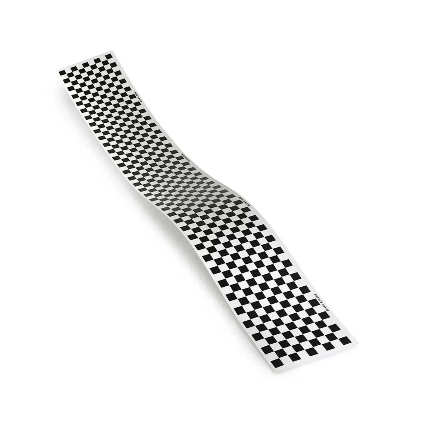 TopFlite TOPQ4114 Top Flite Checkered Monokote Trim Sheet (Black/Clear) 5"x36"