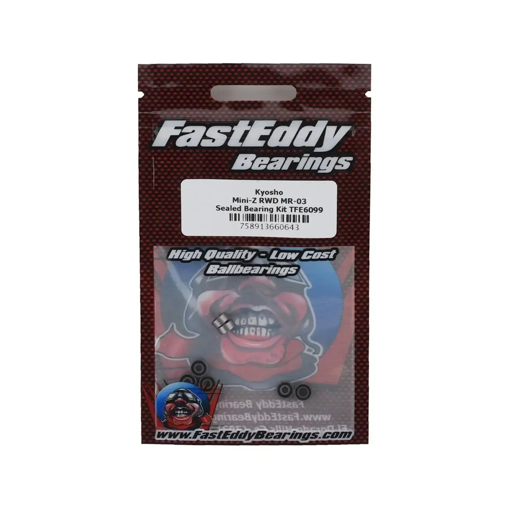 Fast Eddy TFE6099 FastEddy Tamiya Kyosho Mini-Z RWD MR-03 Sealed Bearing Kit