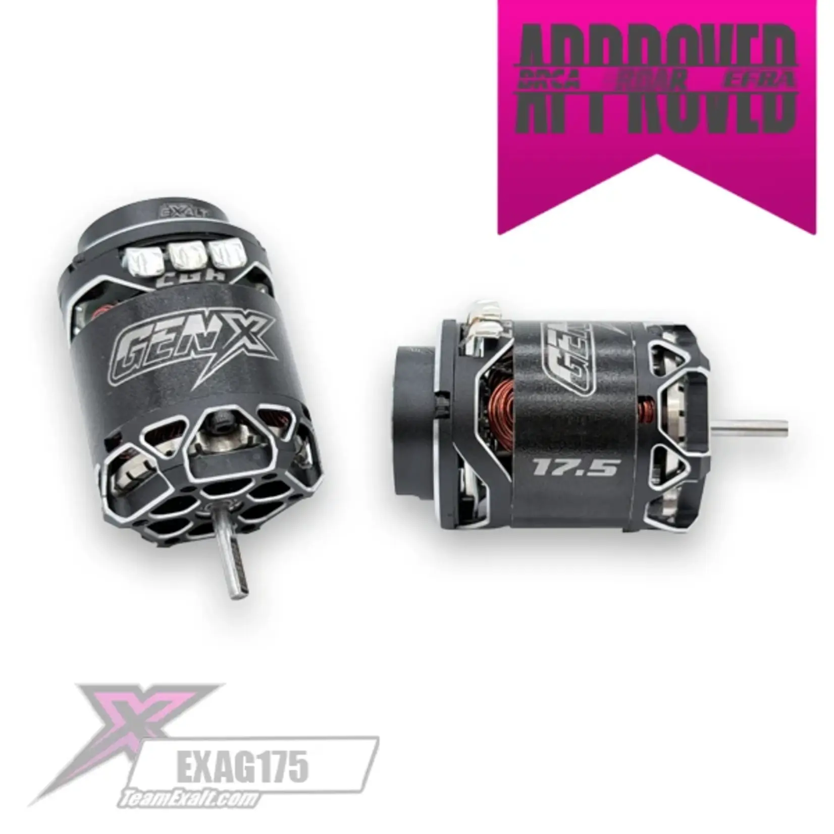 Team Exalt EXAG175SS Exalt Gen-X 17.5T Silver Spec Brushless Motor