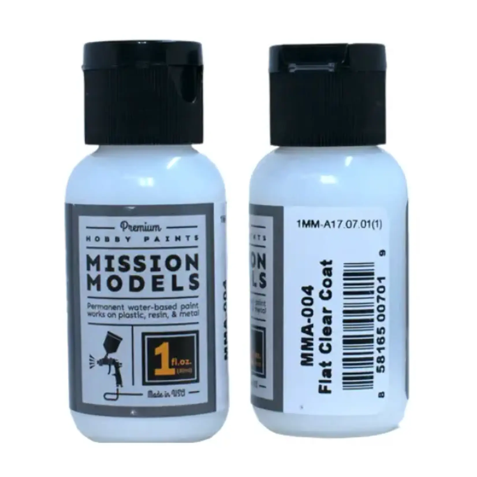 Misson Models MMA-004 Mission Models Flat Clear Coat 1oz Additives