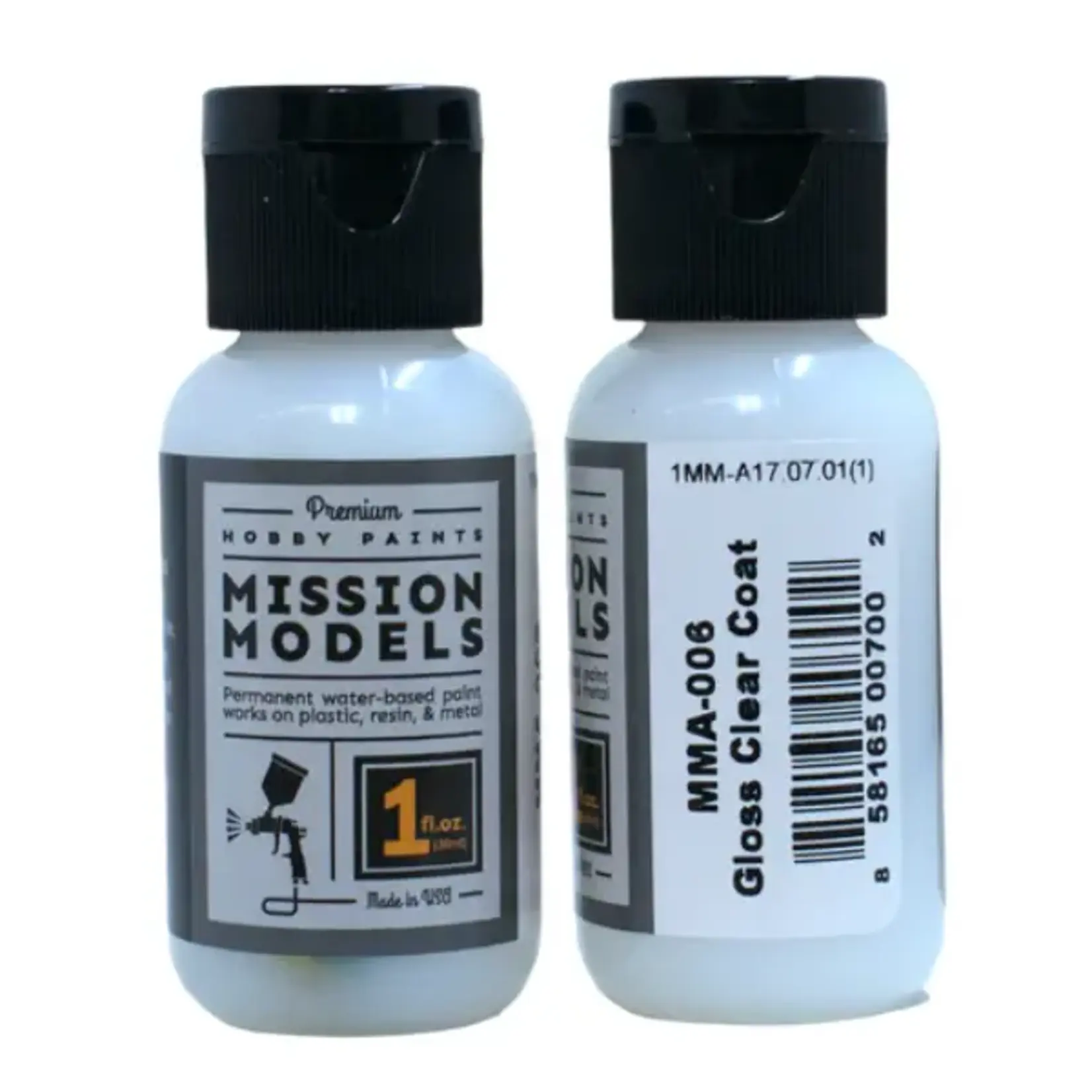 Misson Models MMA-006 Mission Models Gloss Clear Coat 1oz Additives