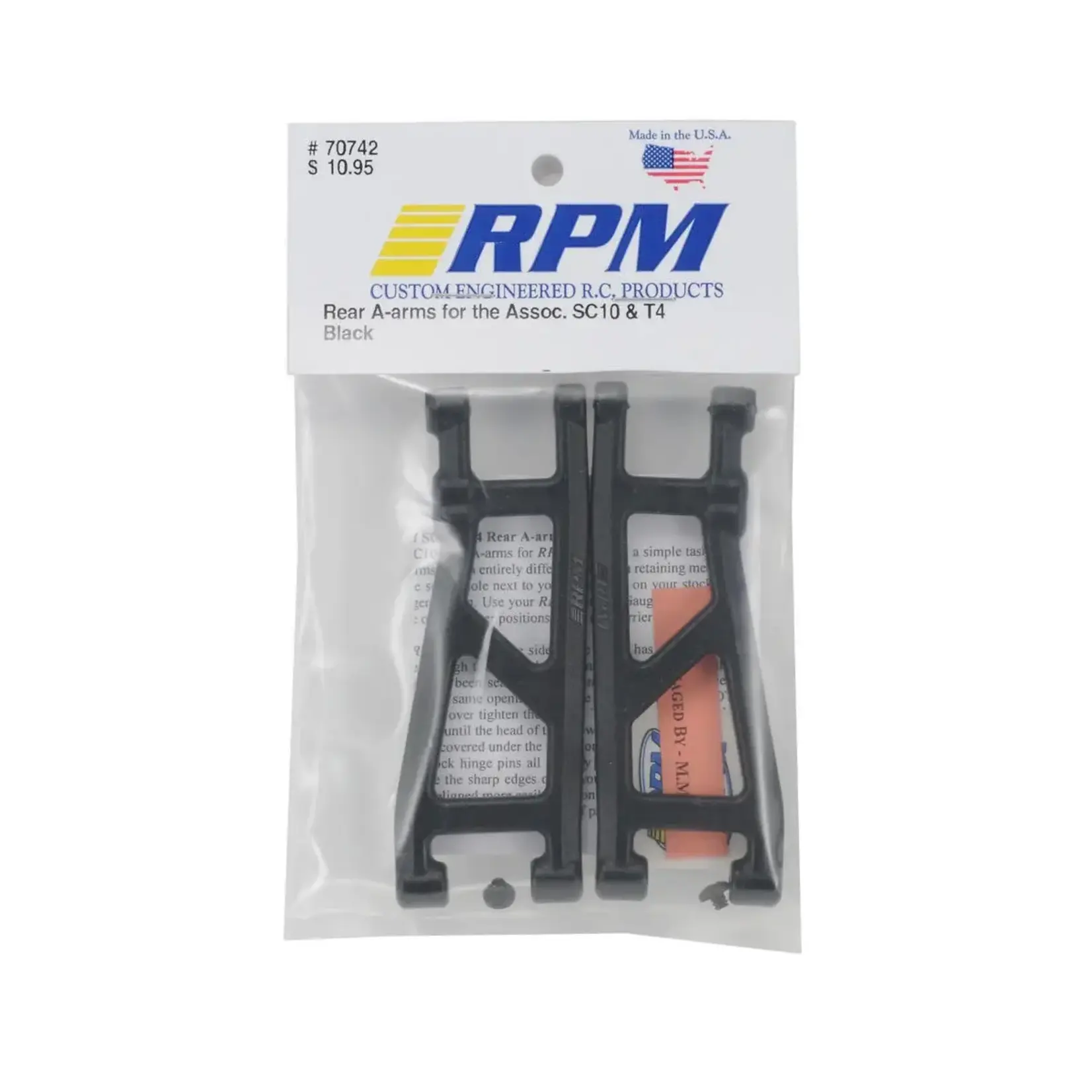 RPM RPM70742 RPM Rear A-Arms (Black) (SC10, T4)