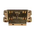 Team Associated ASC72007 Team Associated DR10/SR10 Factory Team Brass Front Bulkhead (25°)