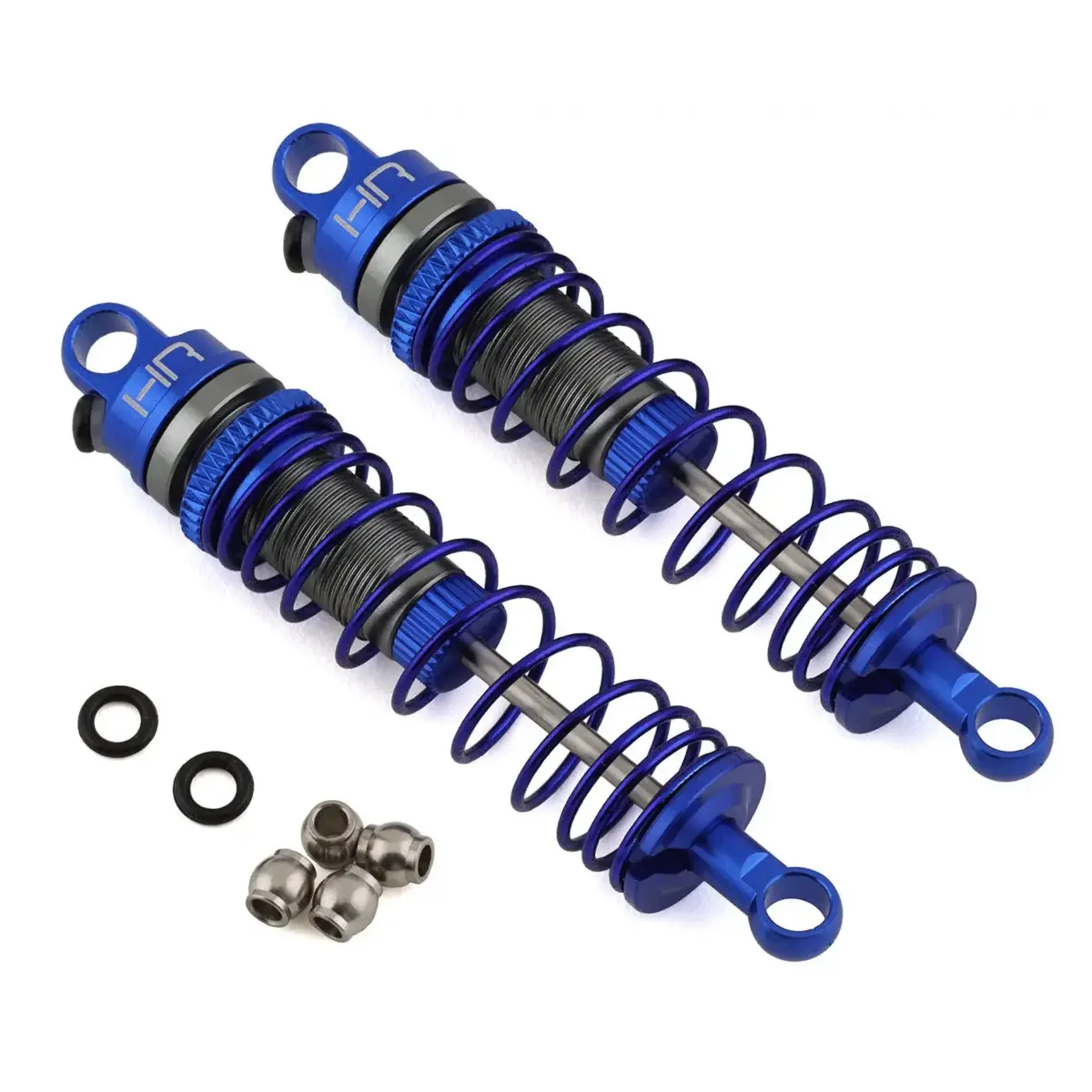 Hot Racing HRAMTT62DP01 Hot Racing Losi Mini-T 2.0 Aluminum Rear Threaded Shock Set (Blue) (2)