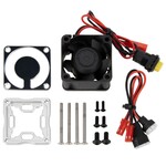 Power Hobby PHB5165SILVER Power Hobby 4028 ESC Cooling Fan, Silver, for Hobbywing MAX6, MAX8, Arrma 6S Firma