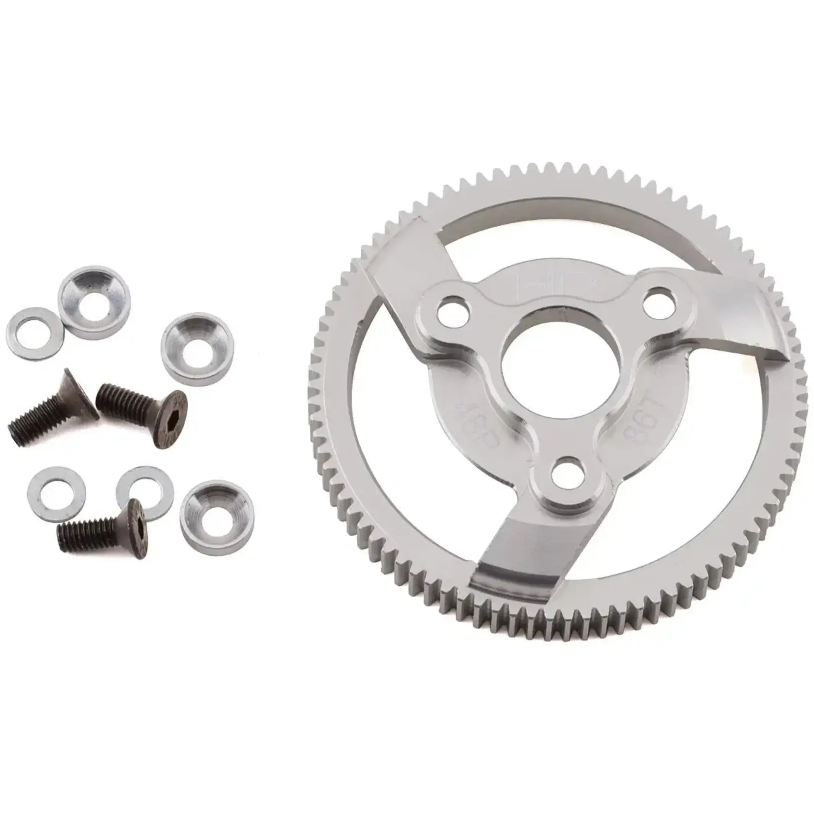 Hot Racing HRATE886H Hot Racing 48P Hard Anodized Aluminum Spur Gear for Traxxas 2WD (86T)