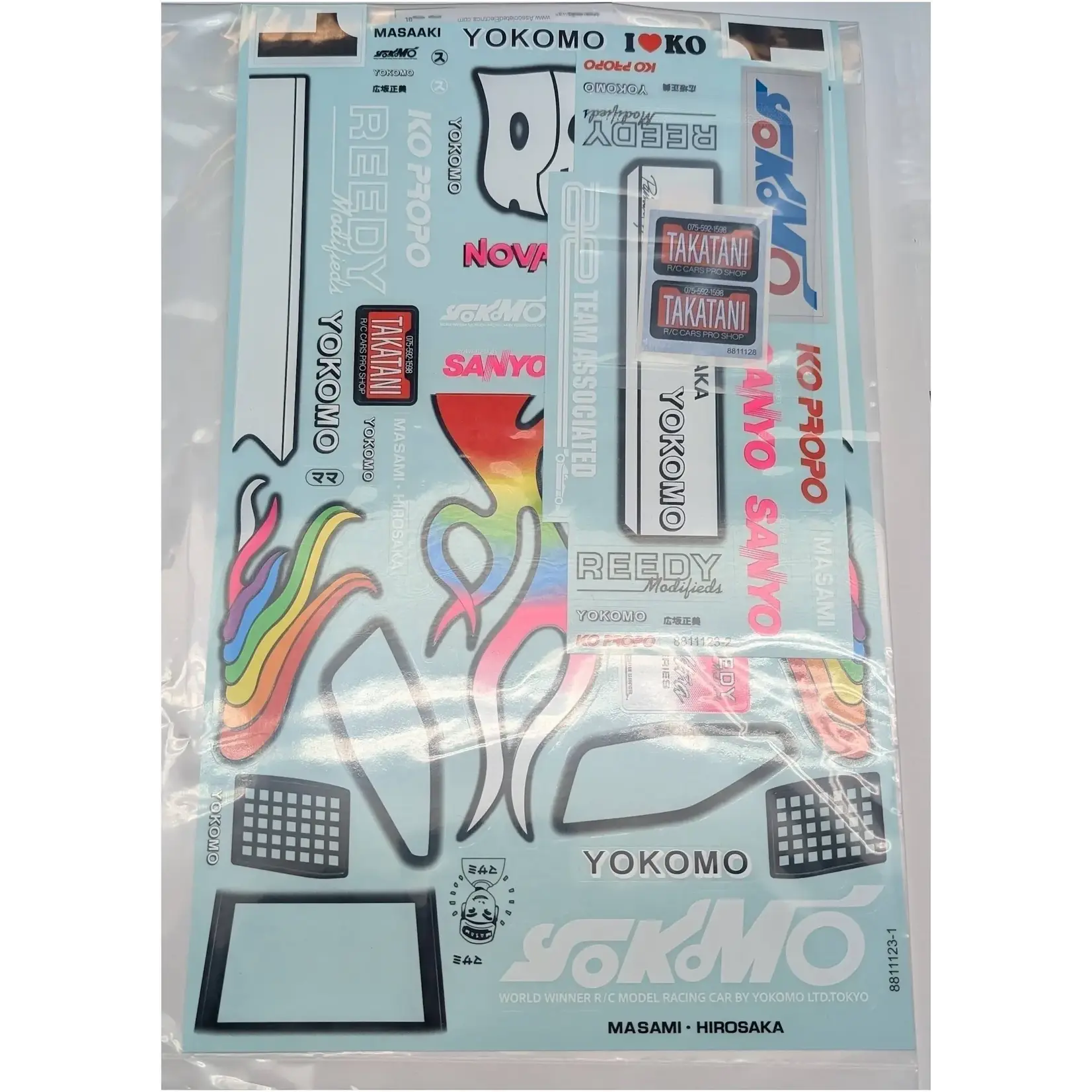 Team Associated ASC6794 RC10 '91 Stealth Car Masami Edition Decal Set