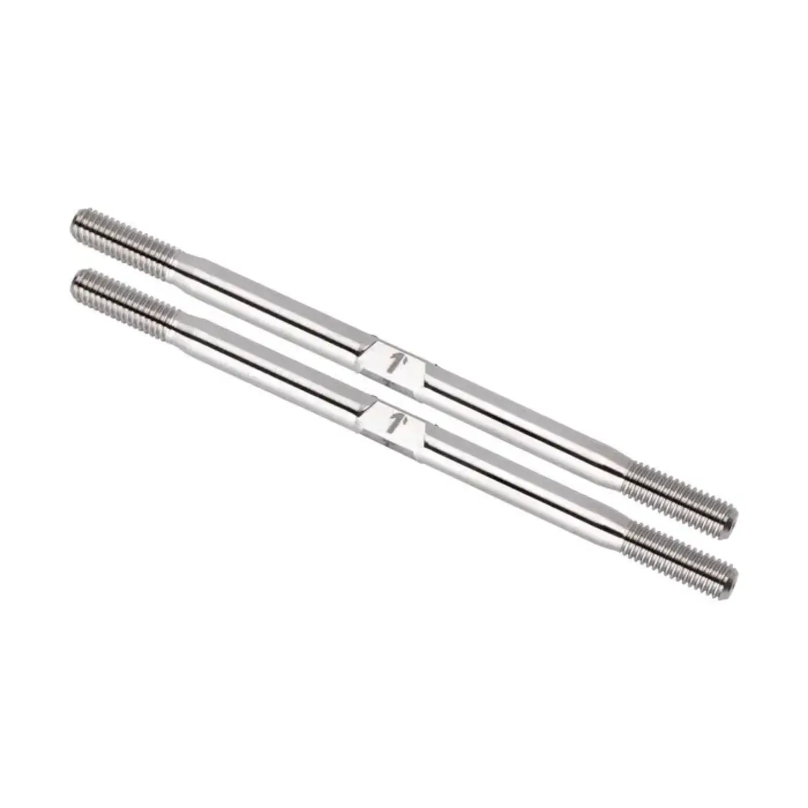 1UP 1UP742970 1UP 1UP Racing Pro Duty Titanium Turnbuckles M3.5 X 70mm Pair - Raw Finish
