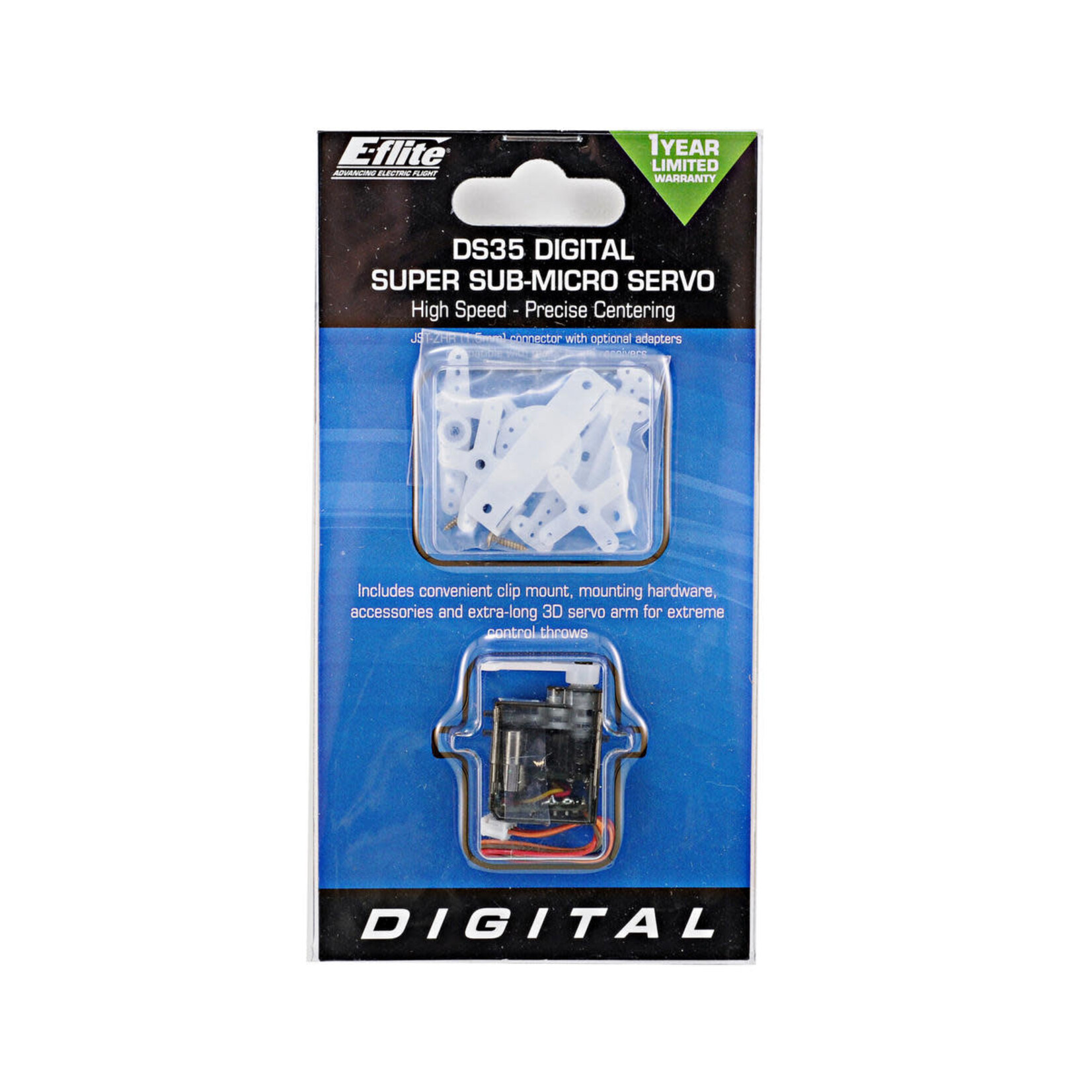 E-Flite EFLRDS35 E-flite DS35 3.5-Gram Digital Super Sub-Micro Servo