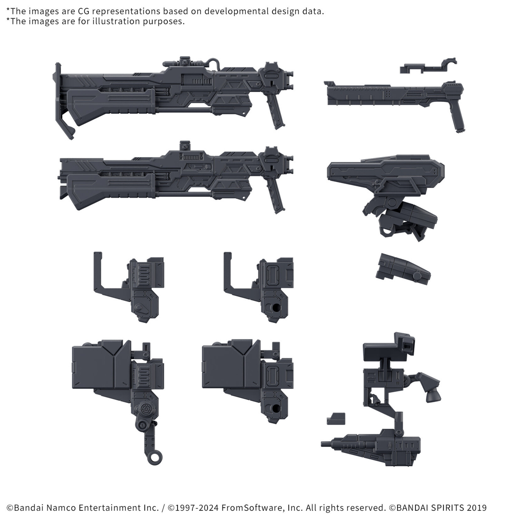 Bandai BAN2724591 Bandai 30MM x Armored Core VI Option Parts Set Armored Core VI Fires Of Rubicon Weapon Set 03 "Armored Core VI"