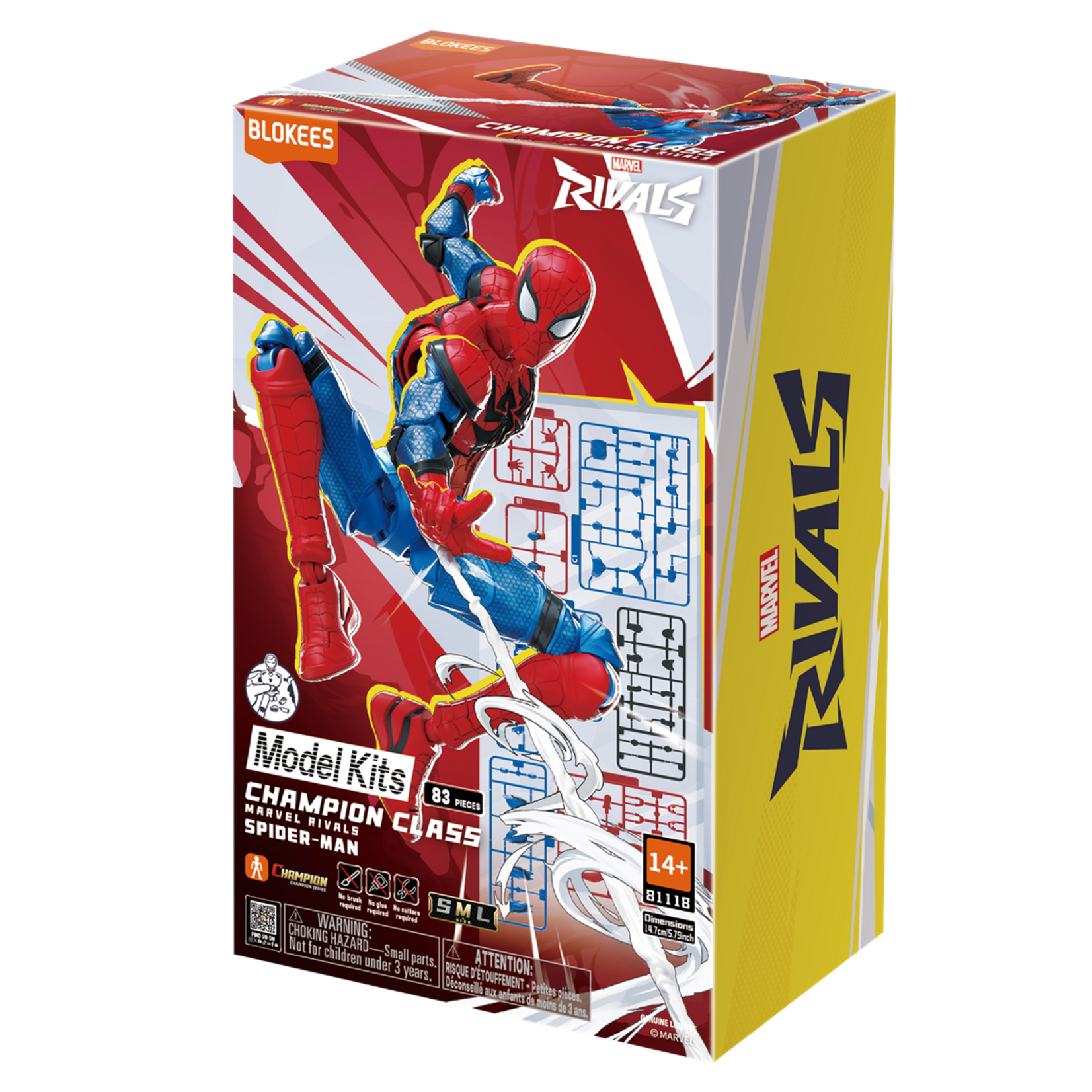 Blokees BKE81118 Blokees Marvel Champion Class 06 "Spider-Man" Plastic Model Kit