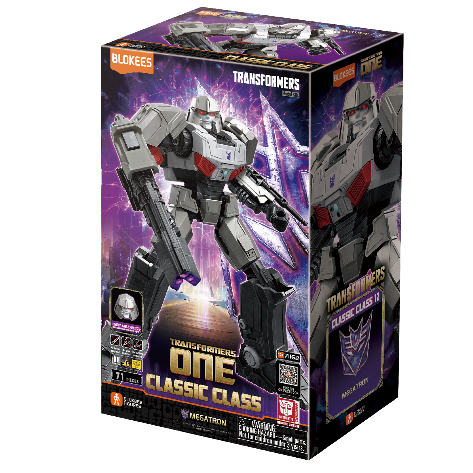 Blokees BKE71162 Blokees Transformers Classic Class 12 Megatron Plastic Model Kit (Transformers One)
