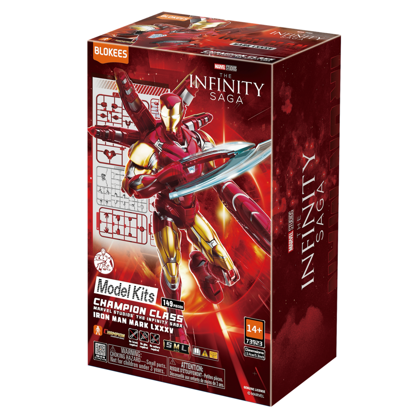 Blokees BKE73923 Blokees Marvel Champion Class 01 Iron Man MK85 Plastic Model Kit (Infinity Saga)