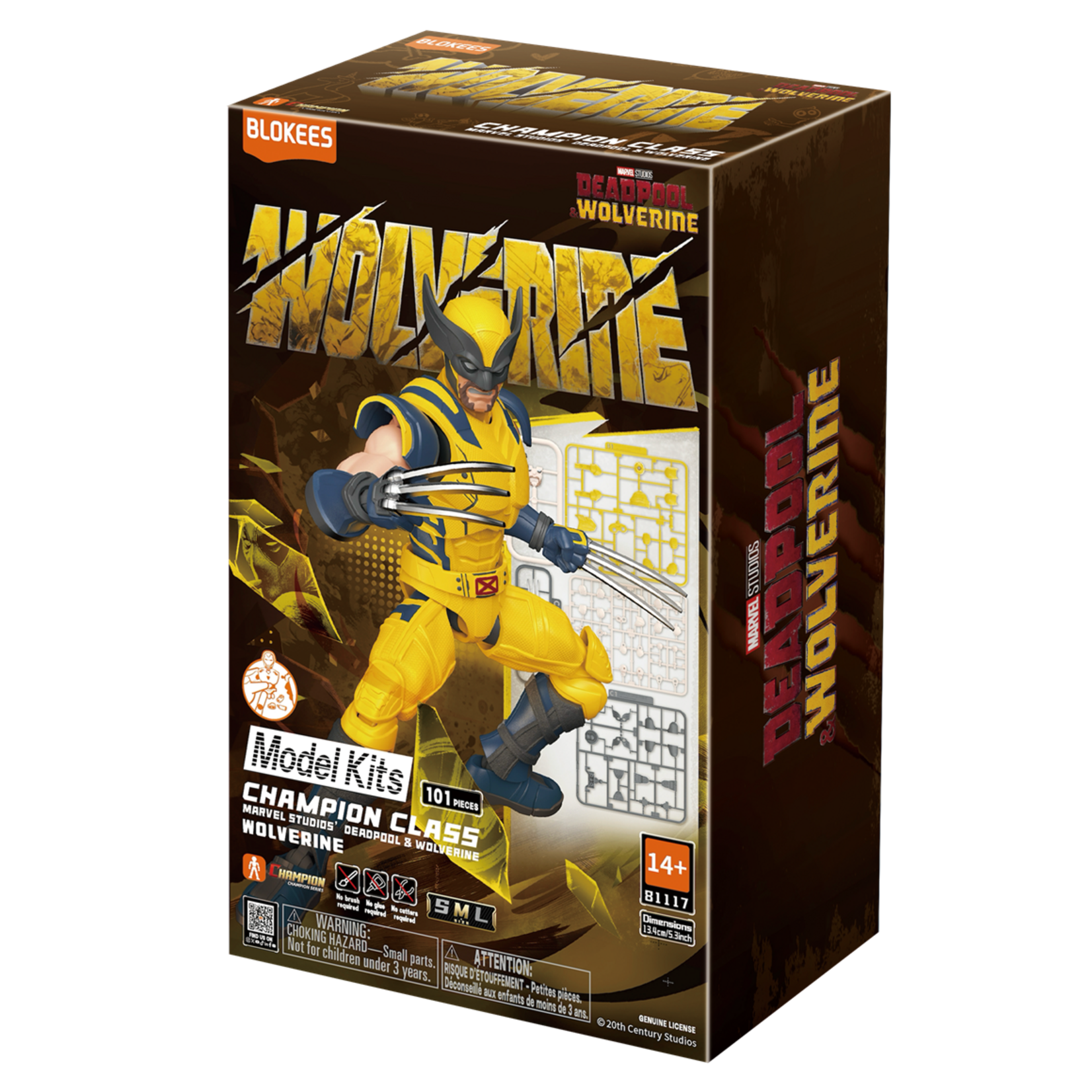 Blokees BKE81117 Blokees Marvel Champion Class 05 "Deadpool & Wolverine" Wolverine Plastic Model Kit