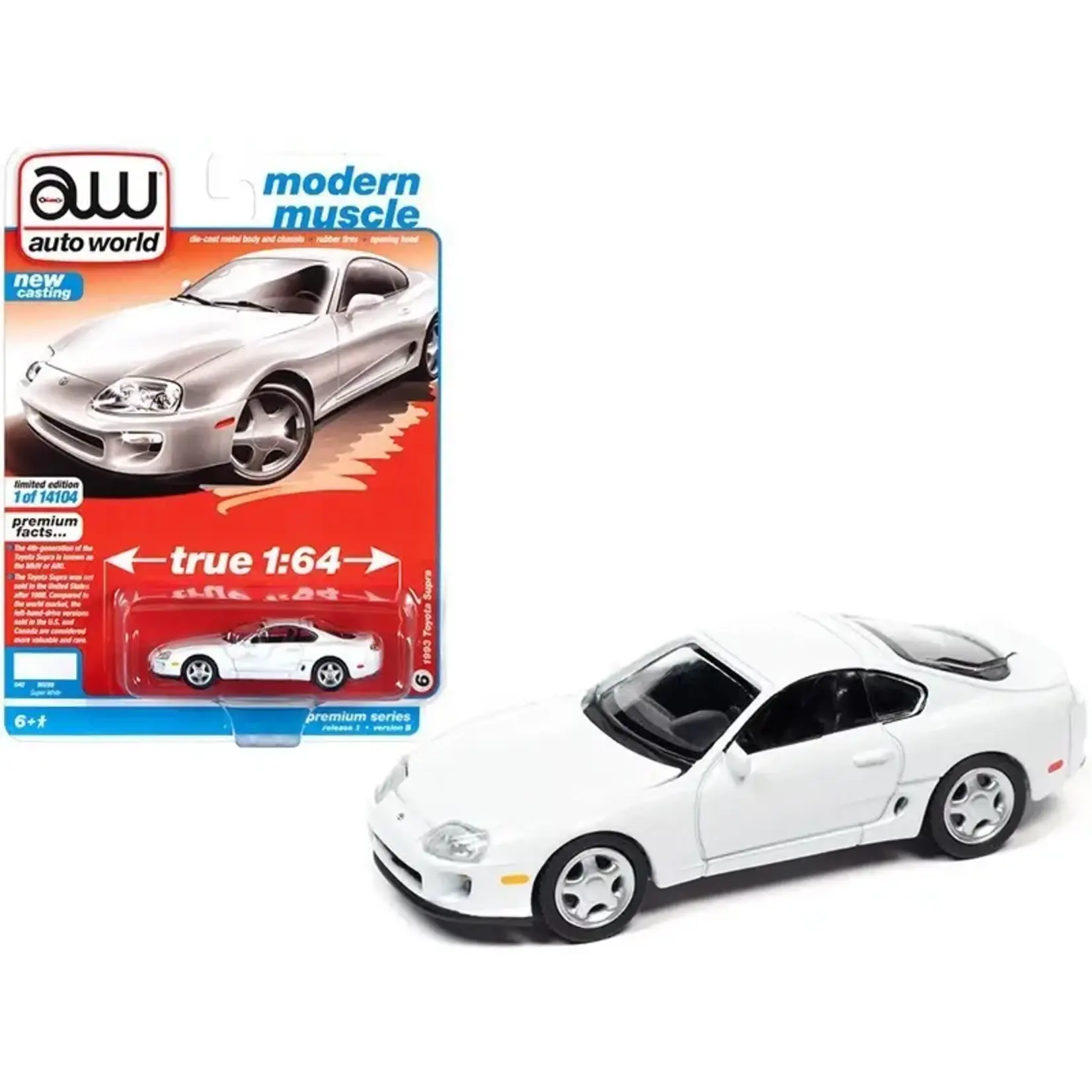 Auto World AWSP064B Auto World 1993 Toyota Supra Super White