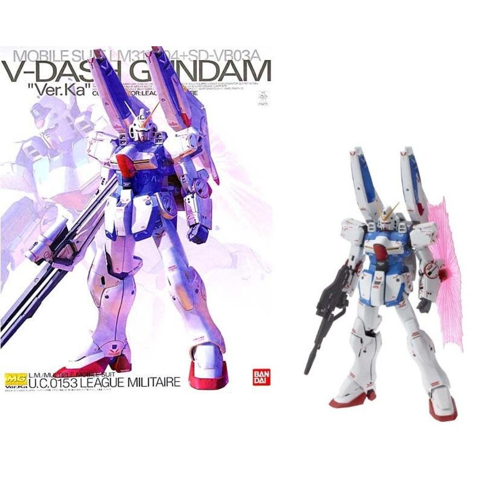 Bandai BAN2028931 Bandai MG V-Dash Gundam (Ver. Ka) "Victory Gundam"