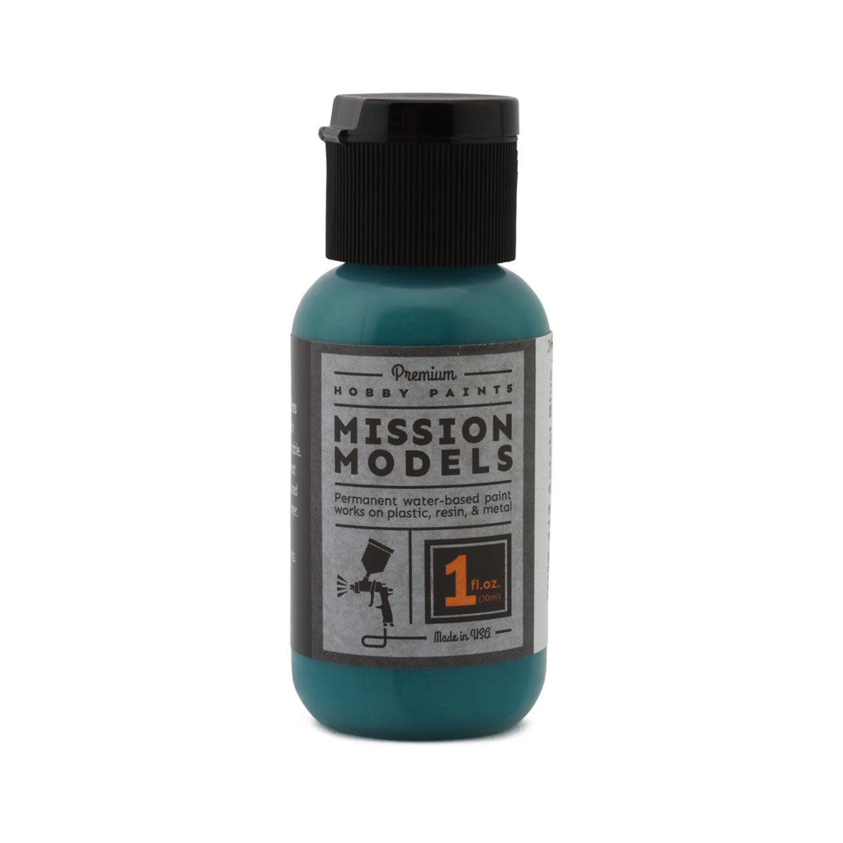 Misson Models MMP-113 Mission Models Aotaki Blue Green Clear Coat ( Over Faded Alum ) 1oz